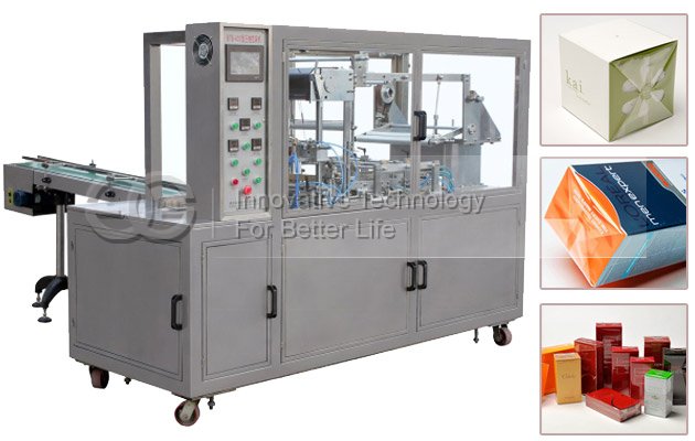 Automatic Cosmetics Cellophane 3D Packing Machine for Large Boxes