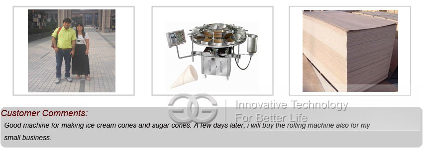 Ice Cream Cone Machine Customer